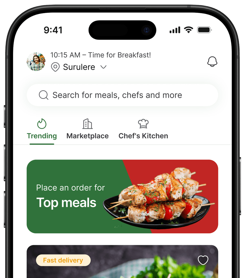 Macky's Food mobile app interface
